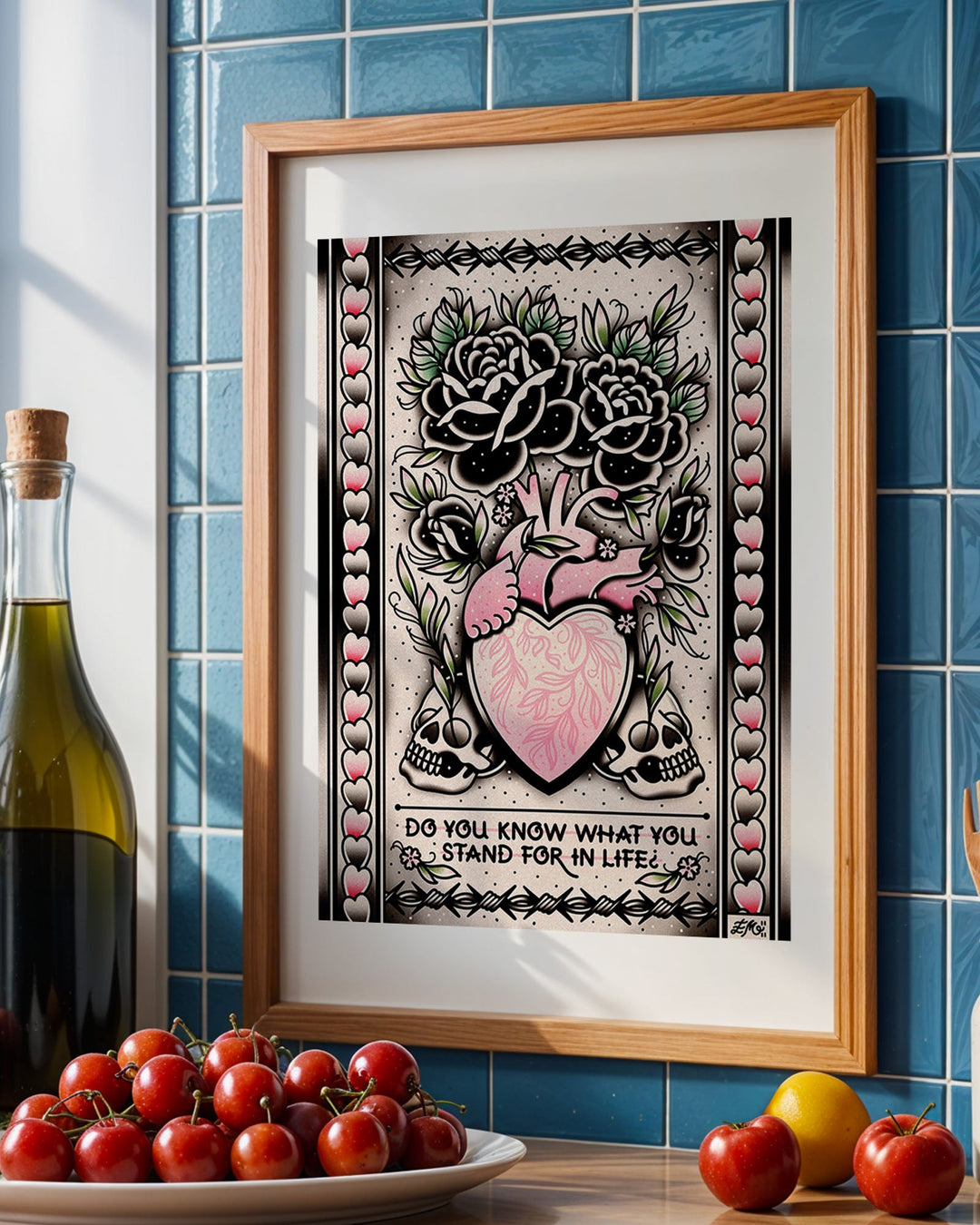 Heart Vase Print - Ella Mobbs