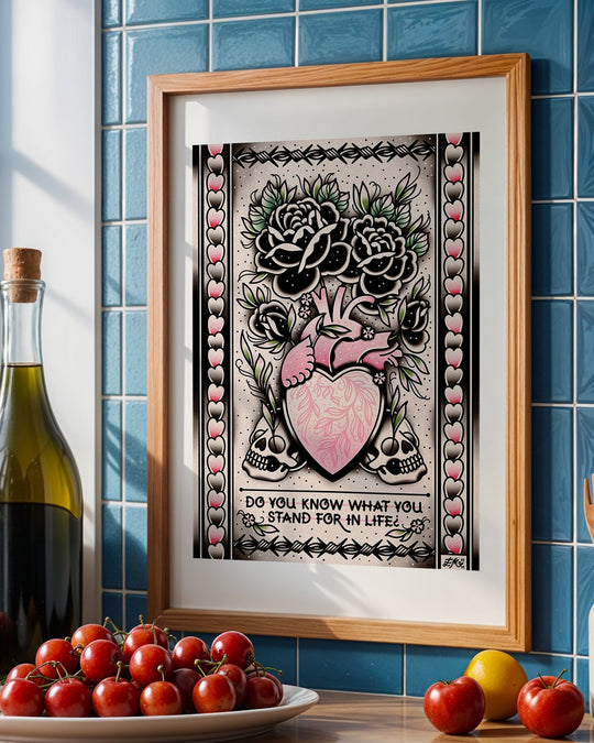 Heart Vase Print - Ella Mobbs