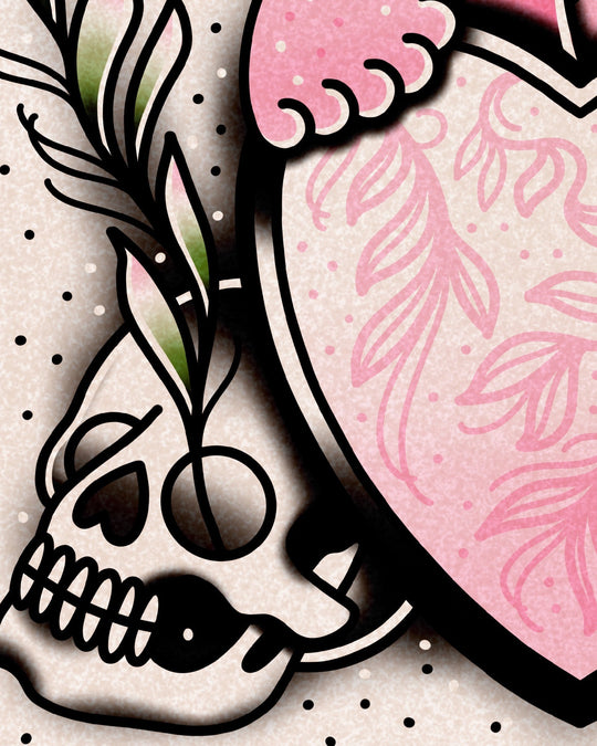 Heart Vase Print - Ella Mobbs