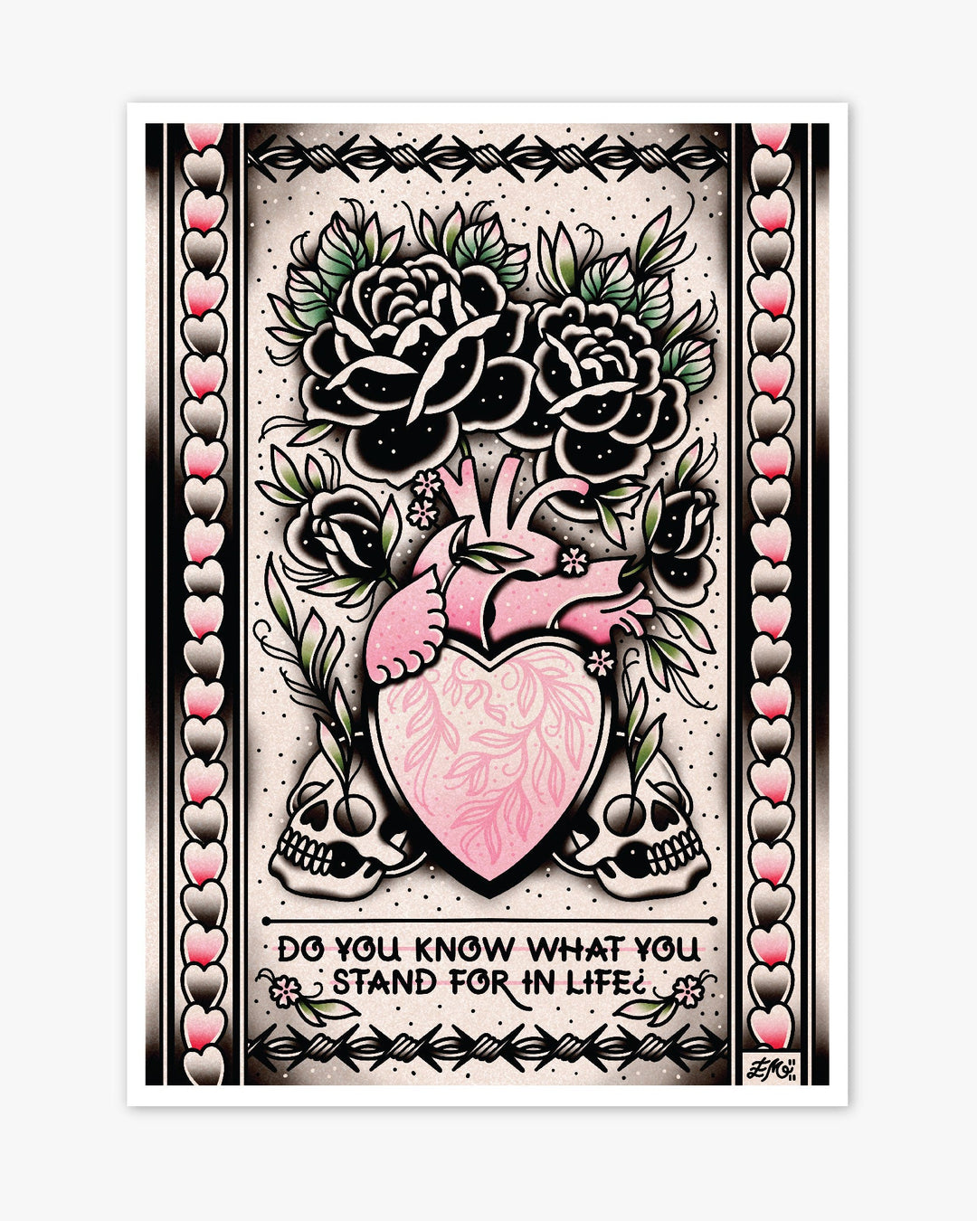 Heart Vase Print - Ella Mobbs
