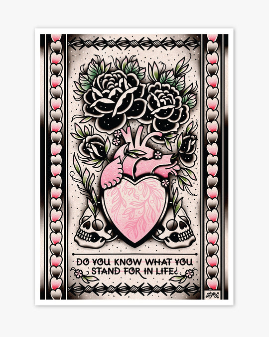 Heart Vase Print - Ella Mobbs