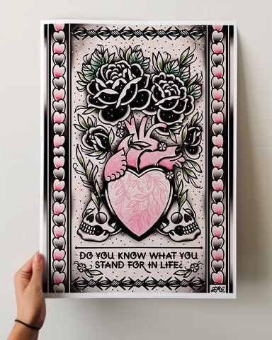Heart Vase Print - Ella Mobbs