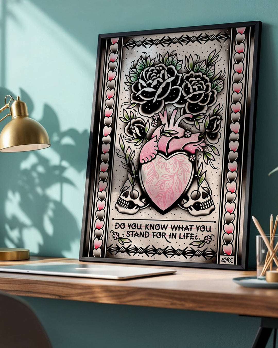 Heart Vase Print - Ella Mobbs