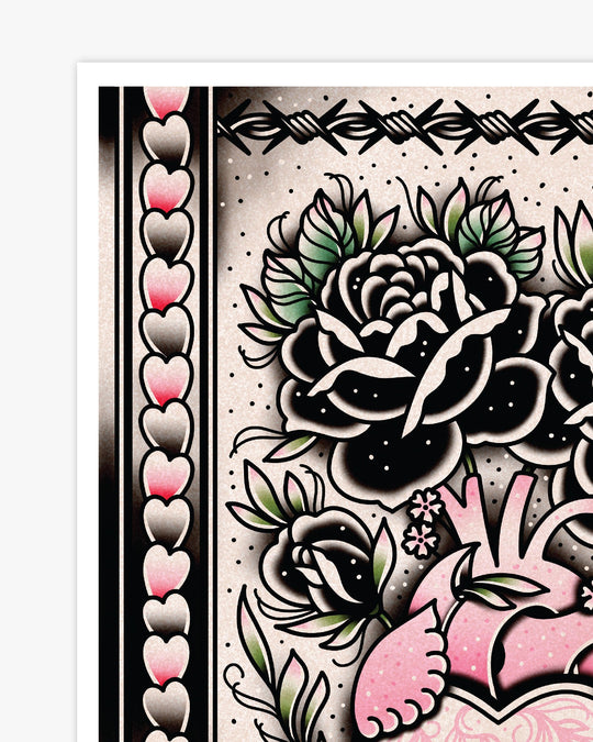 Heart Vase Print - Ella Mobbs