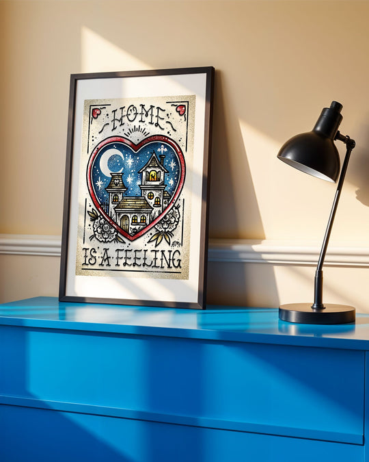 Home is a Feeling Print - Ella Mobbs