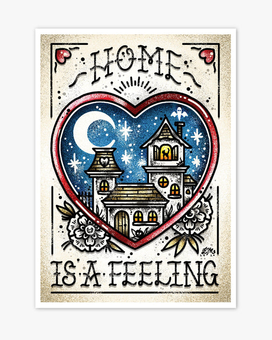 Home is a Feeling Print - Ella Mobbs