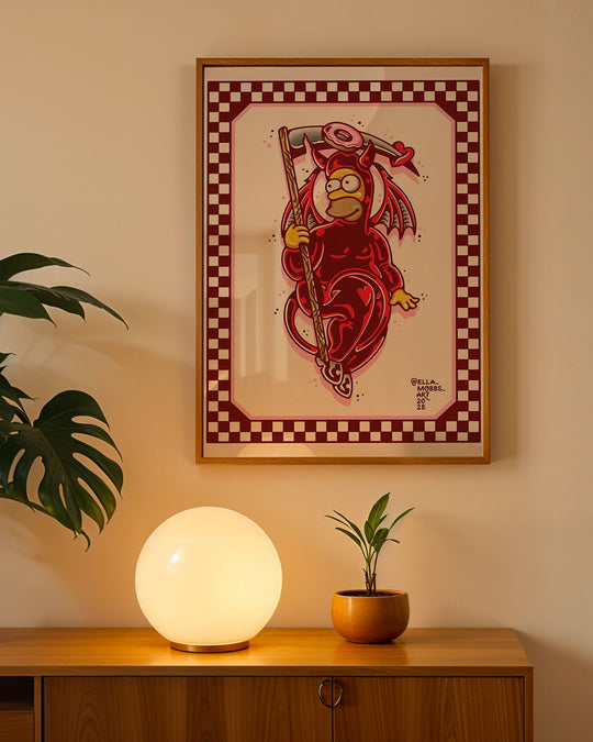 Homer Cupid Print - Ella Mobbs