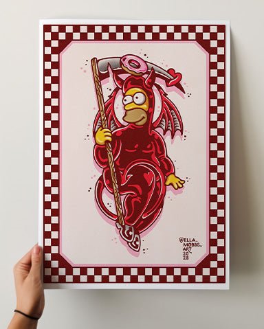 Homer Cupid Print - Ella Mobbs