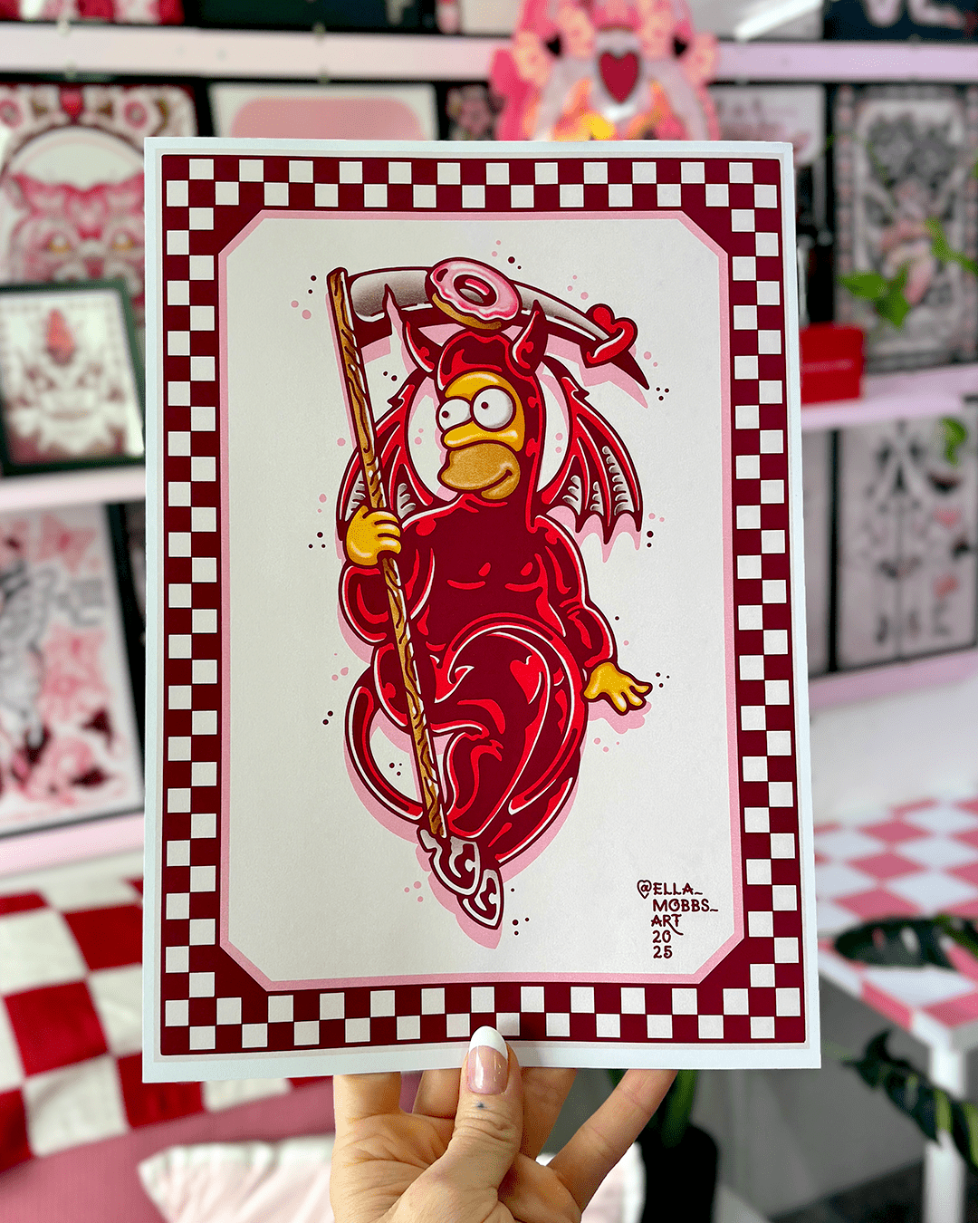 Homer Cupid Print - Ella Mobbs