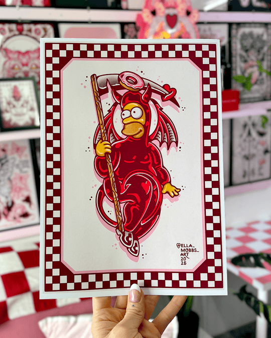 Homer Cupid Print - Ella Mobbs