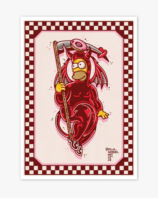 Homer Cupid Print - Ella Mobbs