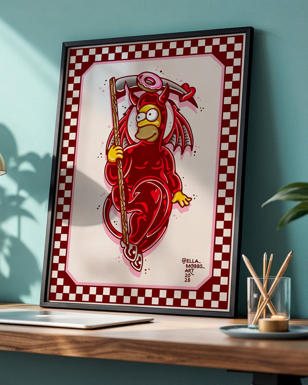 Homer Cupid Print - Ella Mobbs