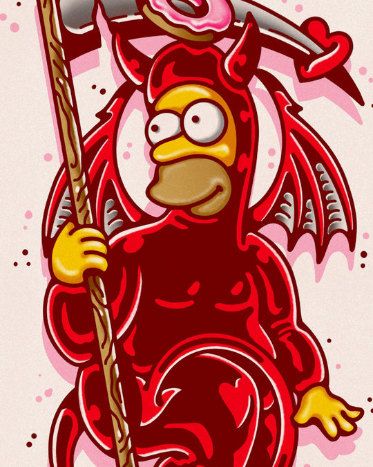 Homer Cupid Print - Ella Mobbs