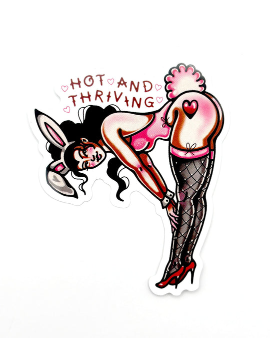 Hot and Thriving Sticker - Ella Mobbs