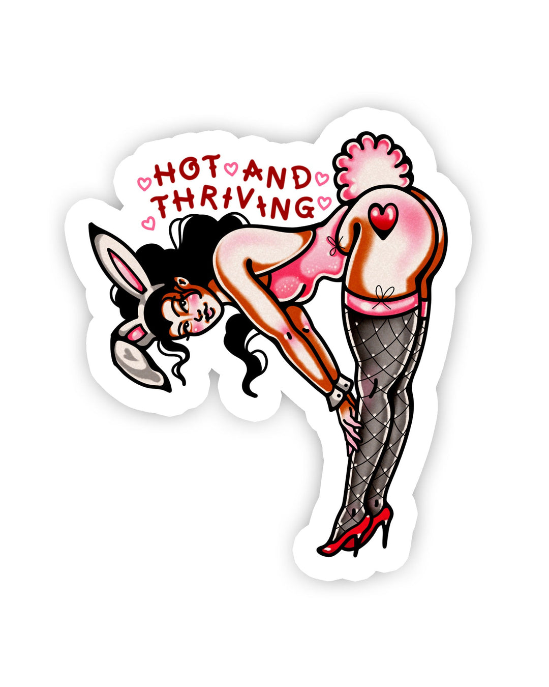 Hot and Thriving Sticker - Ella Mobbs