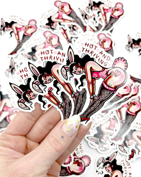 Hot and Thriving Sticker - Ella Mobbs