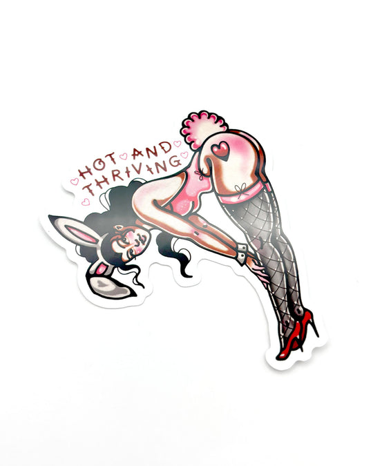 Hot and Thriving Sticker - Ella Mobbs