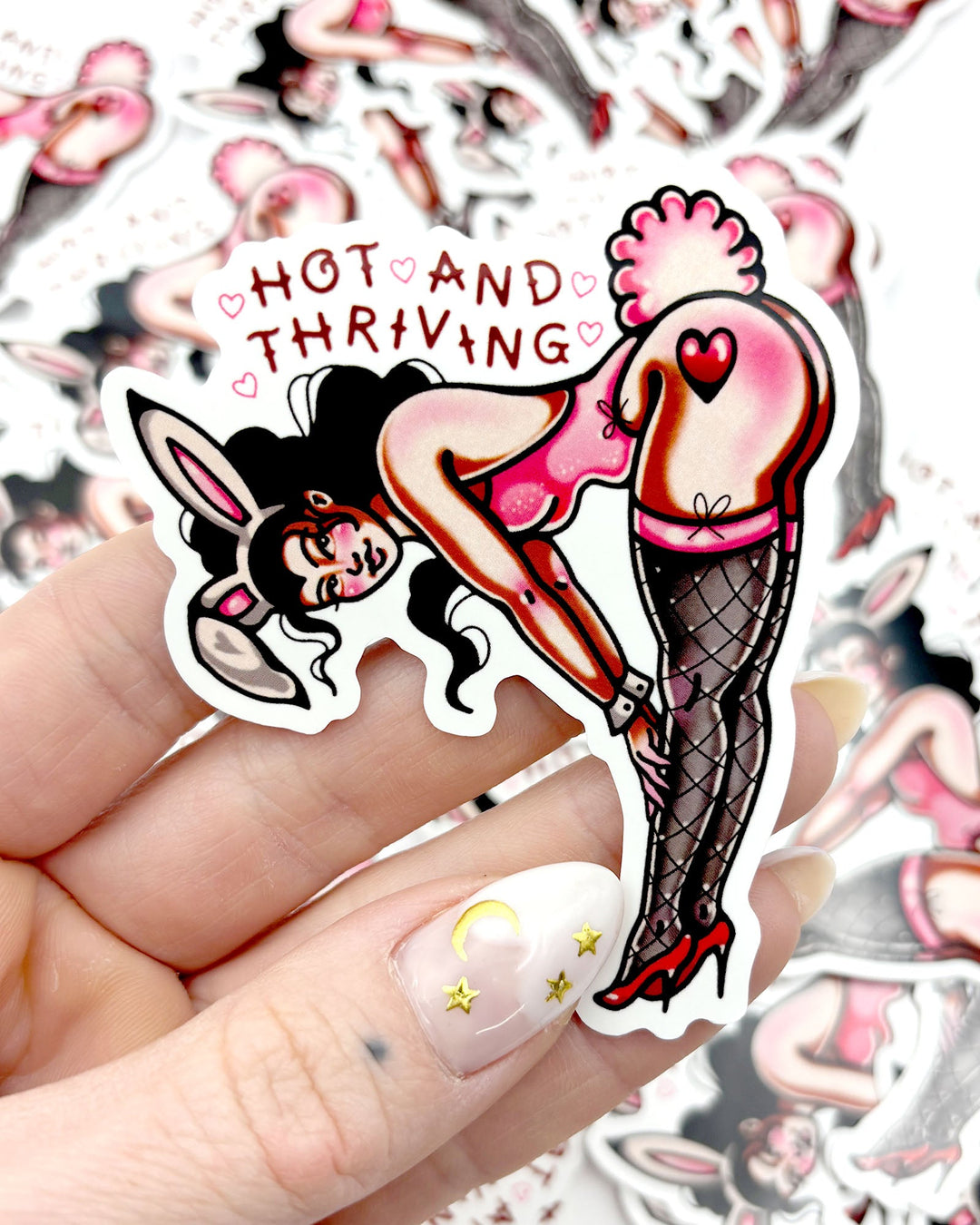 Hot and Thriving Sticker - Ella Mobbs