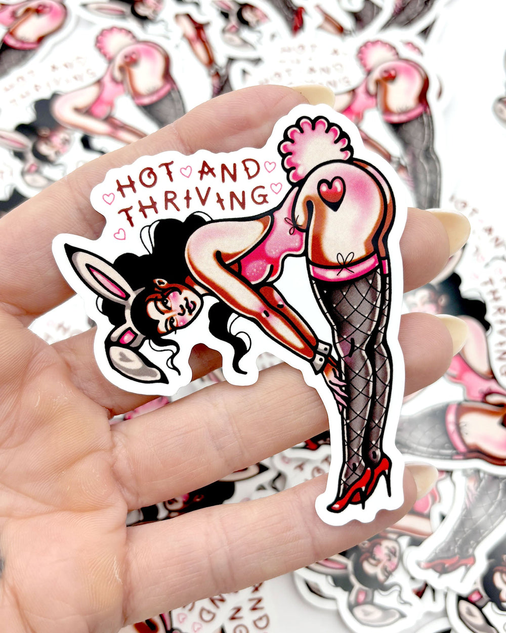 Hot and Thriving Sticker - Ella Mobbs