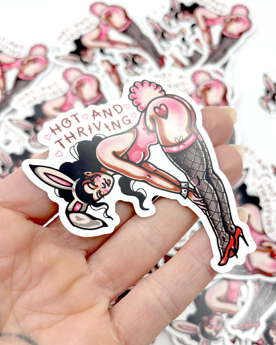 Hot and Thriving Sticker - Ella Mobbs