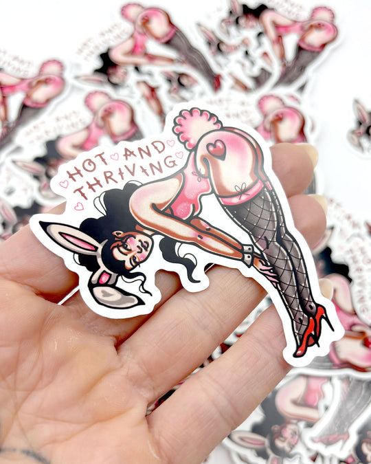 Hot and Thriving Sticker - Ella Mobbs