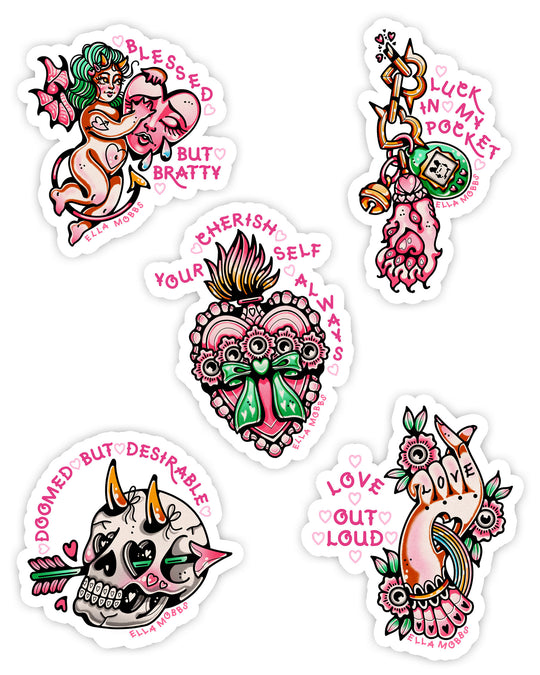 Hot Girl Healing Sticker Pack