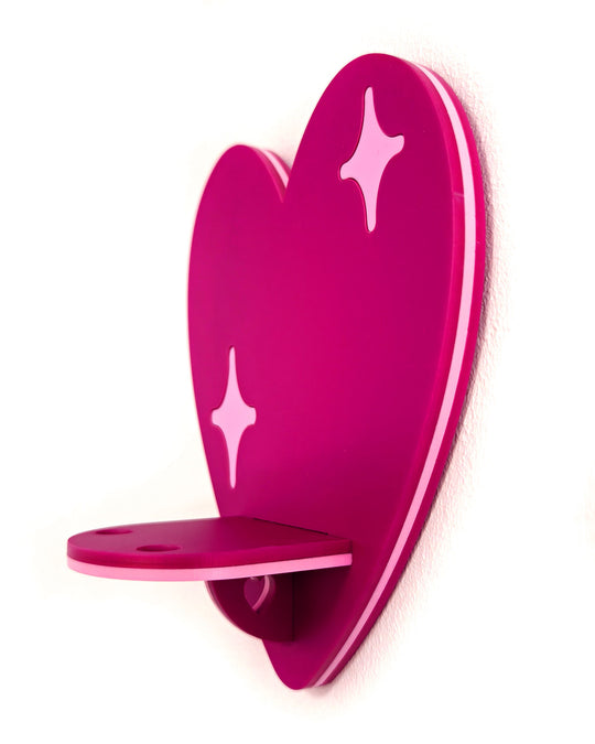Heart Shelf (Hot Pink)