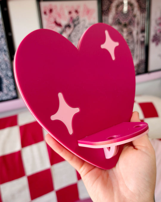 Heart Shelf (Hot Pink)