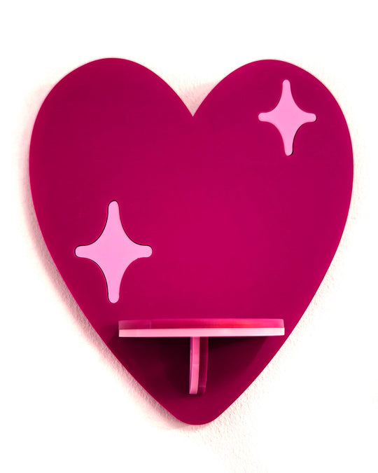 Heart Shelf (Hot Pink)