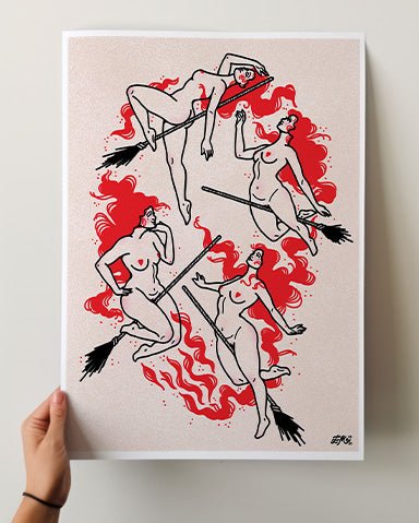 Hot Witches Print - Ella Mobbs