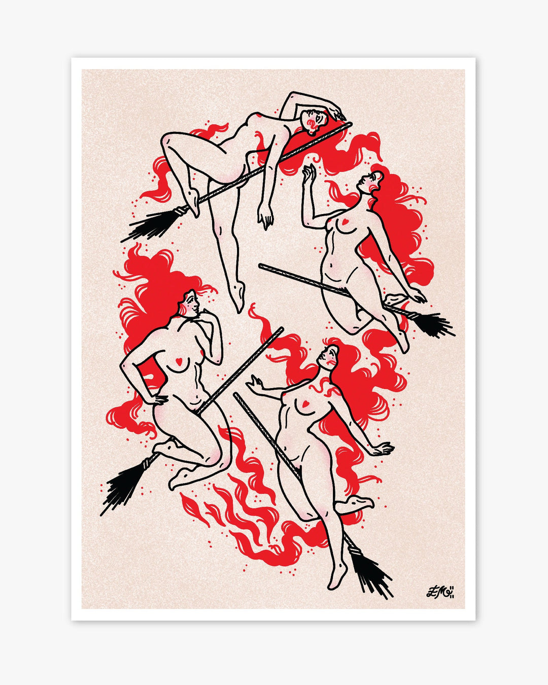 Hot Witches Print - Ella Mobbs