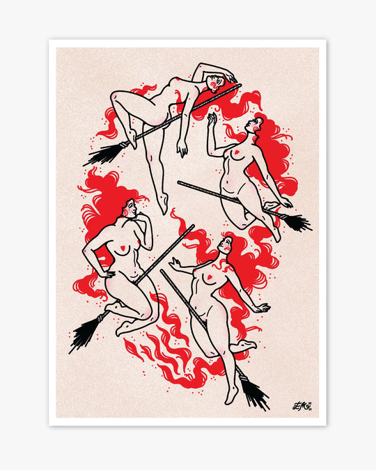 Hot Witches Print - Ella Mobbs