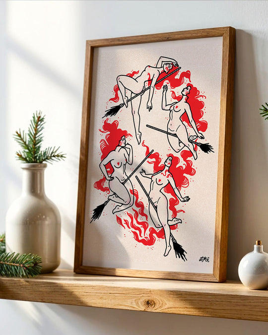 Hot Witches Print - Ella Mobbs