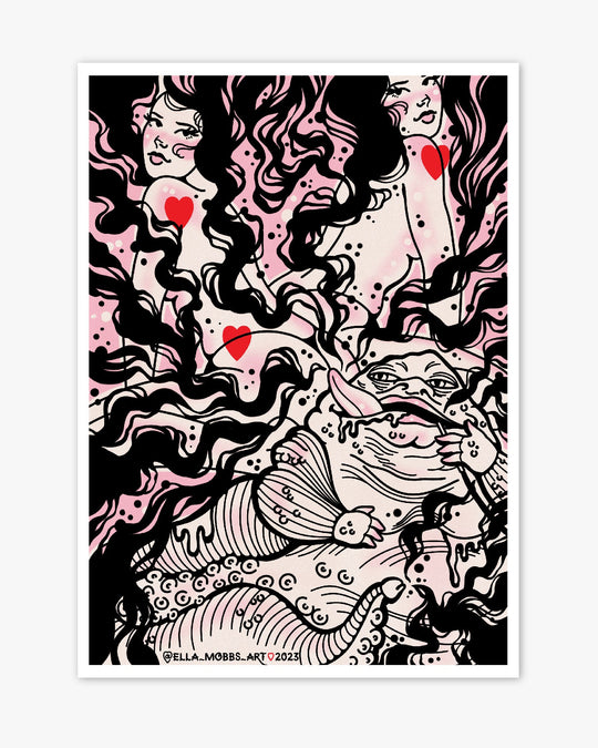 Jabba The Hutt Print - Ella Mobbs