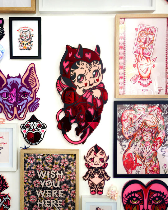 Kewpie Devil - Wall Hanging - Large