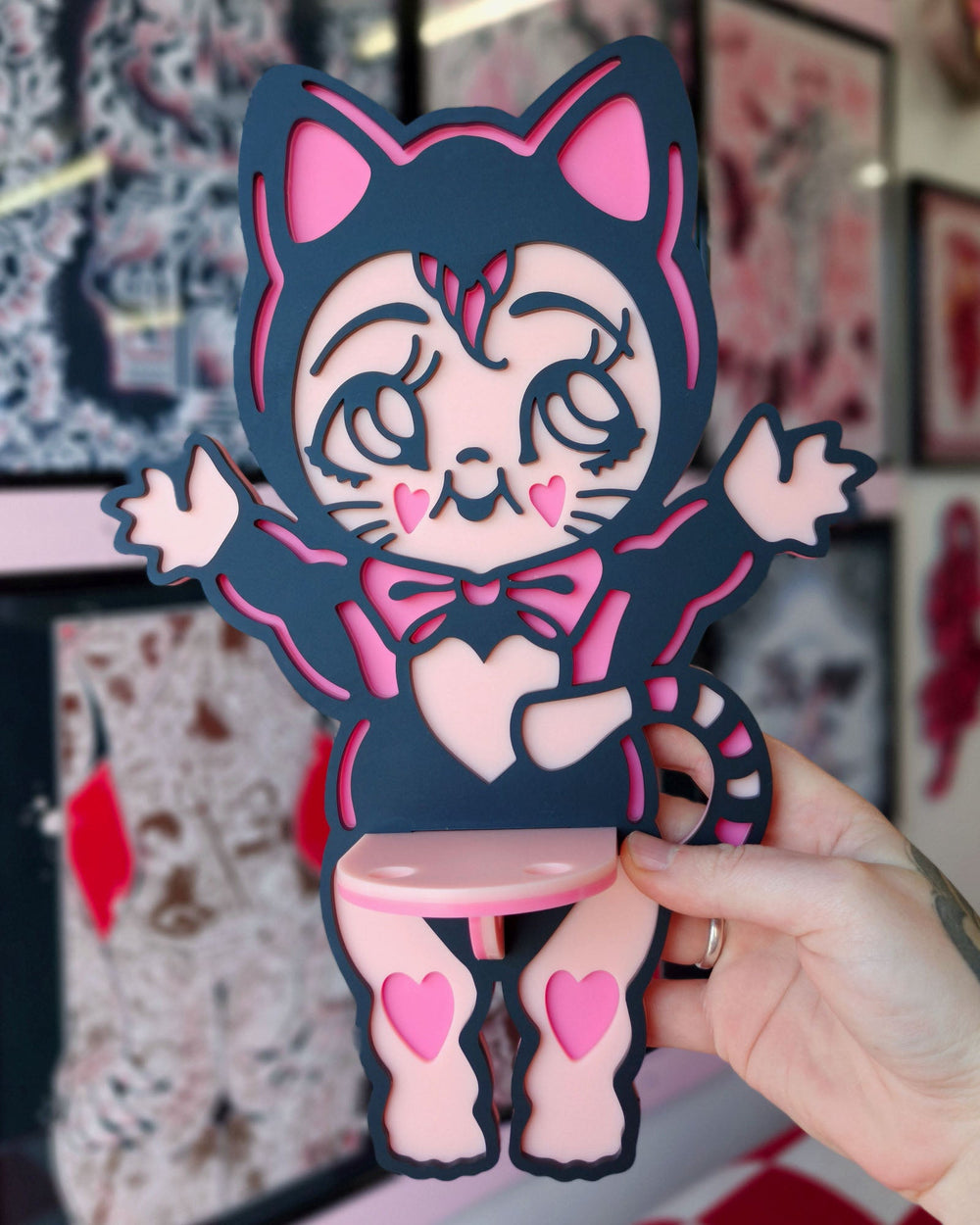 Kewpie Kitten Shelf - Ella Mobbs