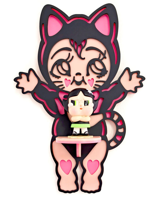 Kewpie Kitten Shelf - Ella Mobbs