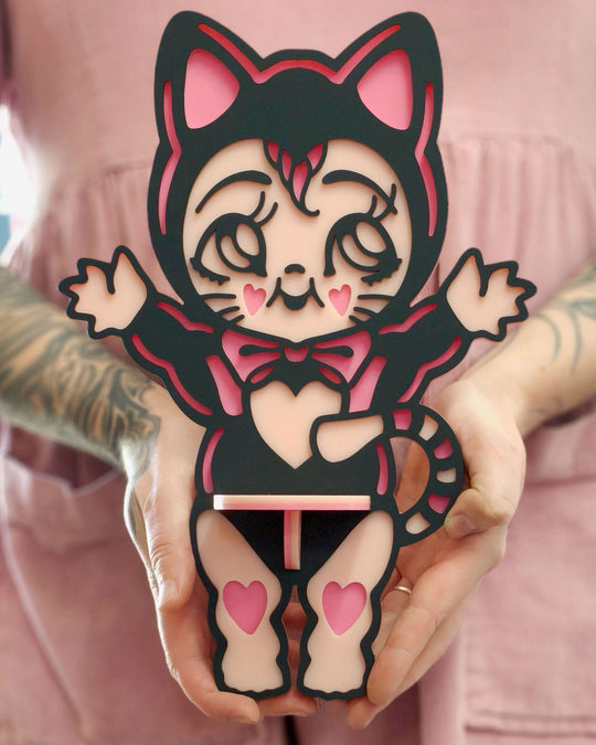 Kewpie Kitten Shelf - Ella Mobbs