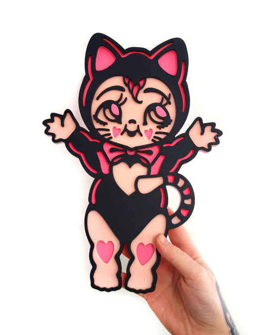 Kewpie Kitten Wall Hanging