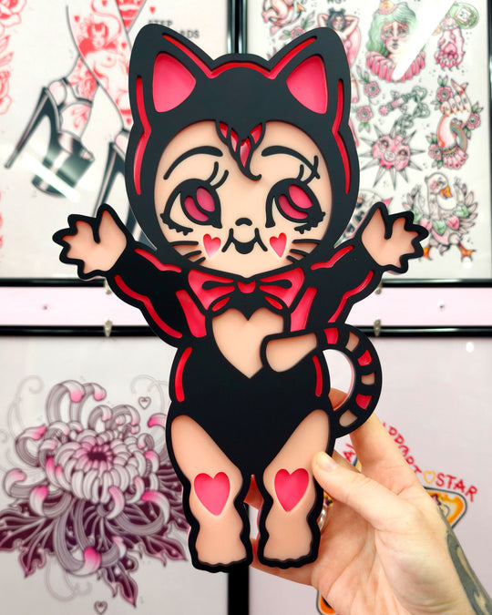 Kewpie Kitten - Wall Hanging - Small