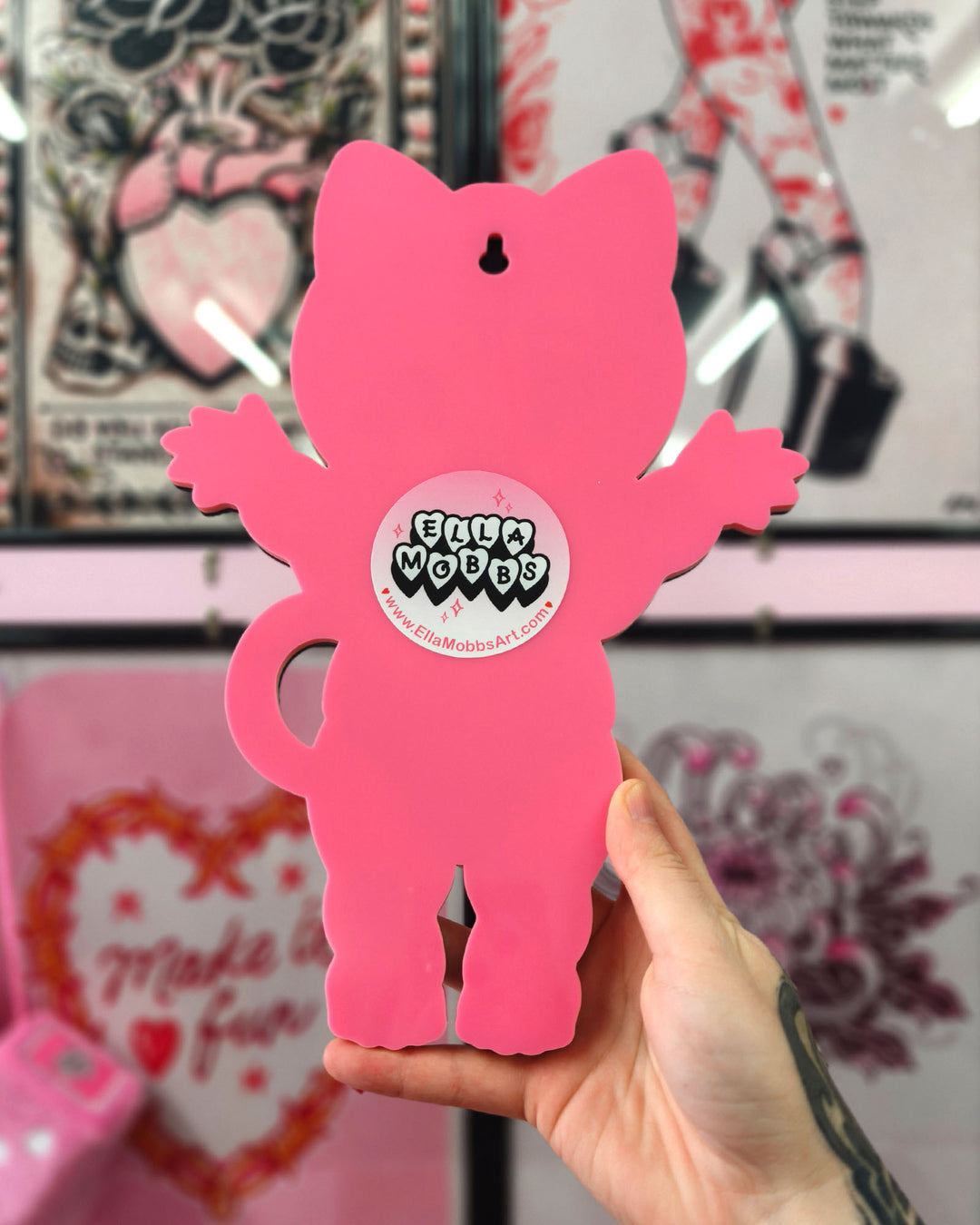 Kewpie Kitten Wall Hanging