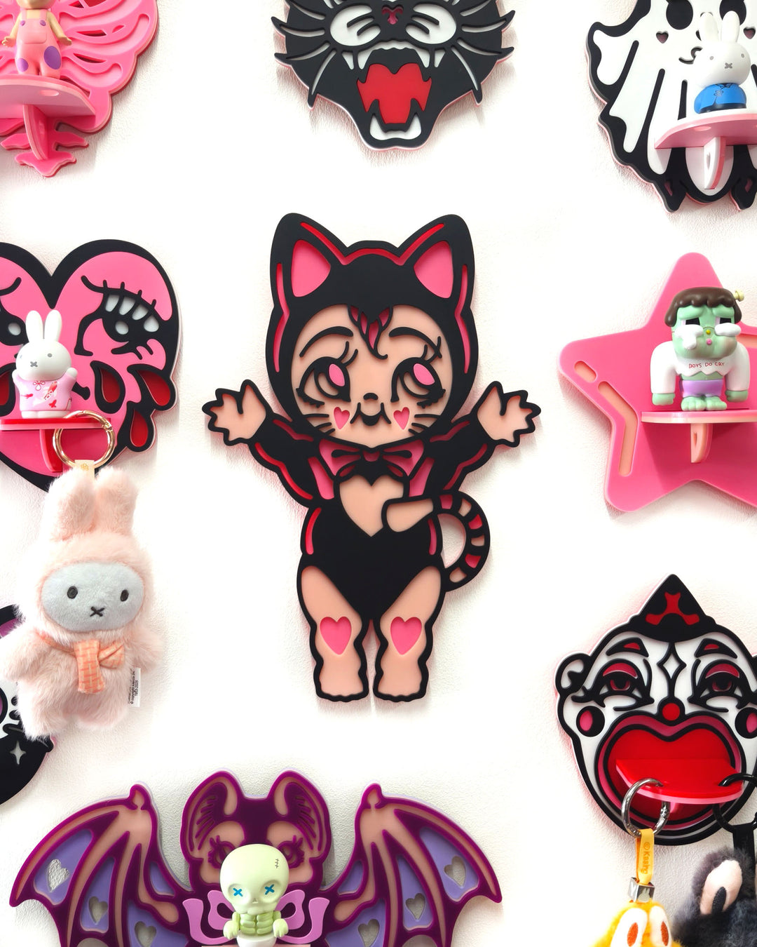 Kewpie Kitten Wall Hanging