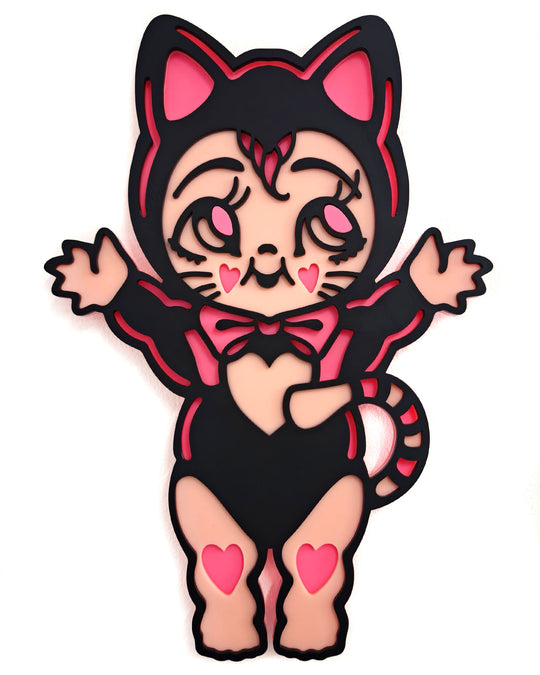 Kewpie Kitten Wall Hanging