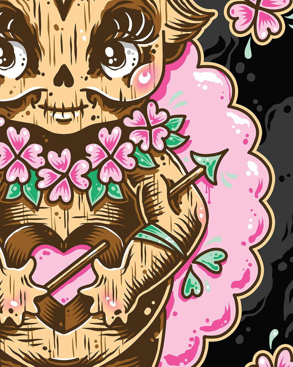 Kewpie Tiki Print - EllaMobbs