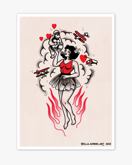 King Kong Print - Ella Mobbs