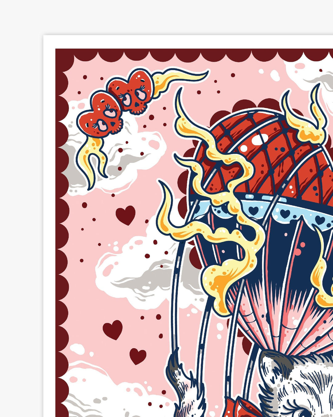 Kitten Balloon Print - Ella Mobbs