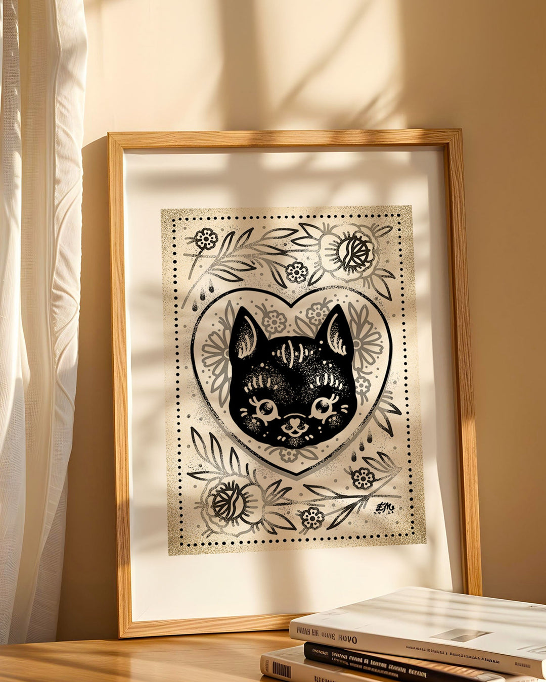Kitten Blossom Print - Ella Mobbs