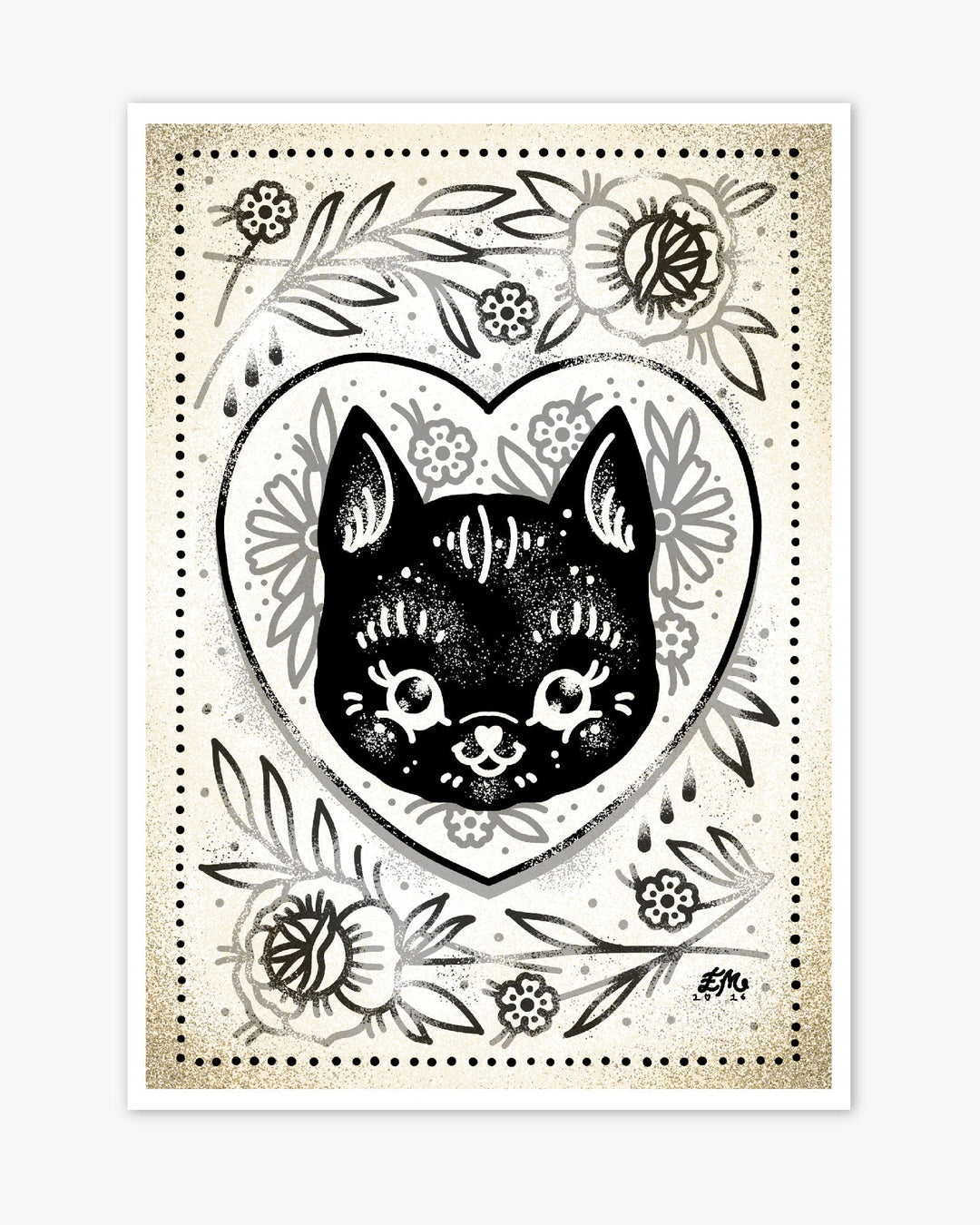 Kitten Blossom Print - Ella Mobbs