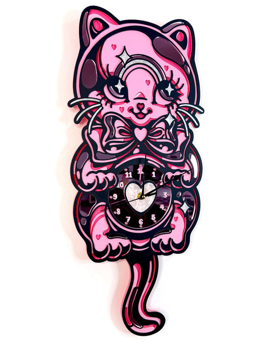 Kitty Clock 60cm/23.6"