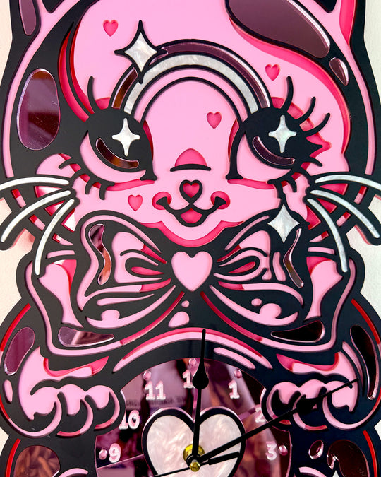 Kitty Clock 60cm/23.6"